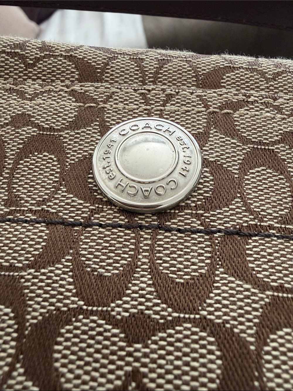 Coach Brown Signature Mini Shoulder Bag - Picture 12 of 12